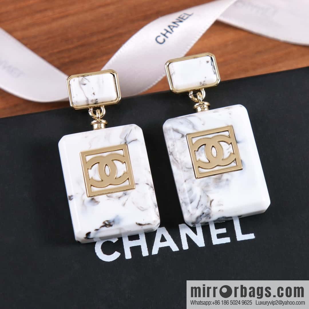 New ☑️ Chanel C2 double c perfume bottle stud earrings