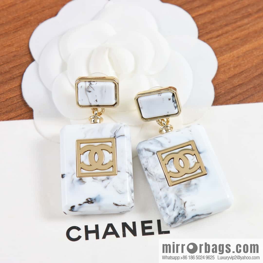 New ☑️ Chanel C2 double c perfume bottle stud earrings