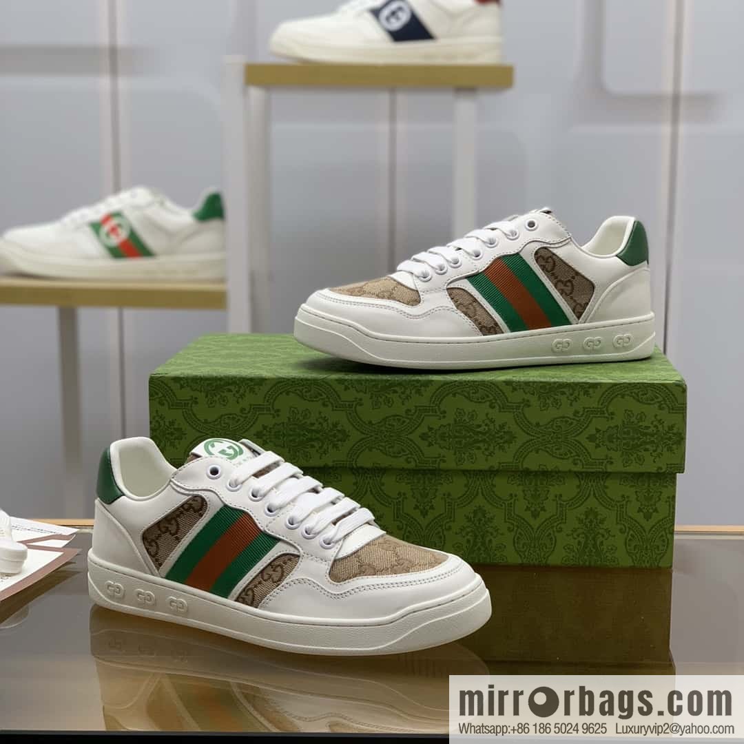Gucci Gucci uses color matching leather men's casual shoes