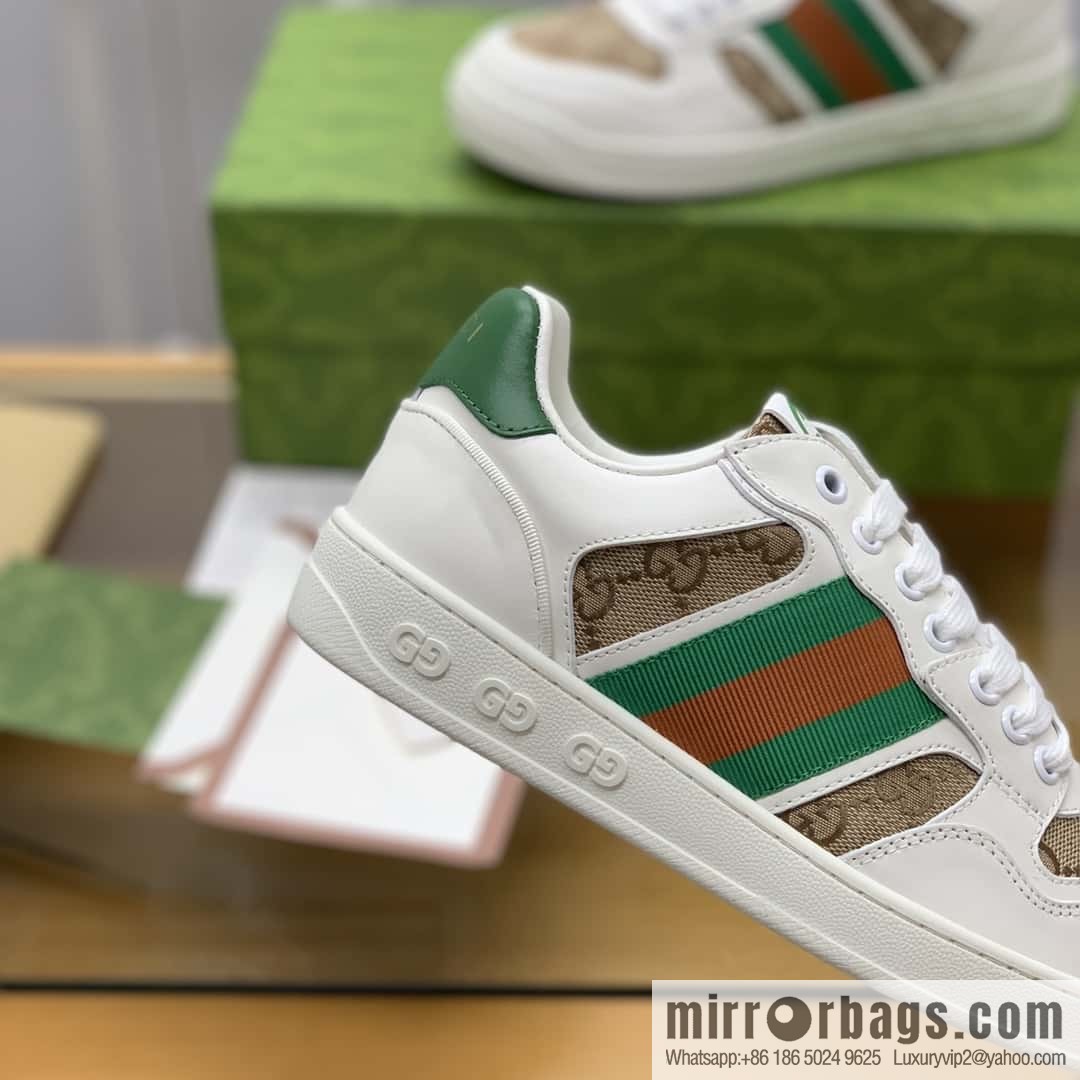 Gucci Gucci uses color matching leather men's casual shoes