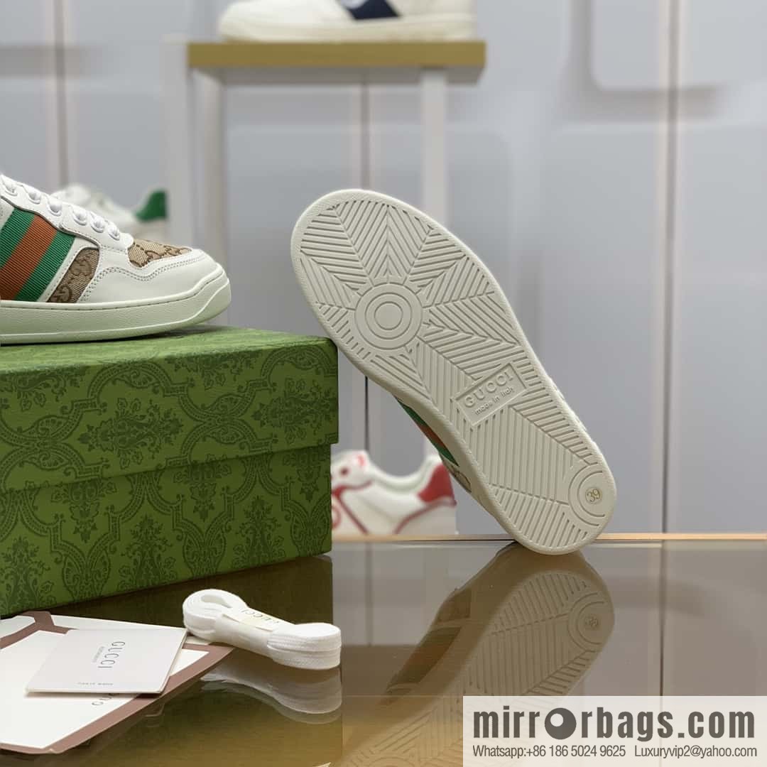 Gucci Gucci uses color matching leather men's casual shoes