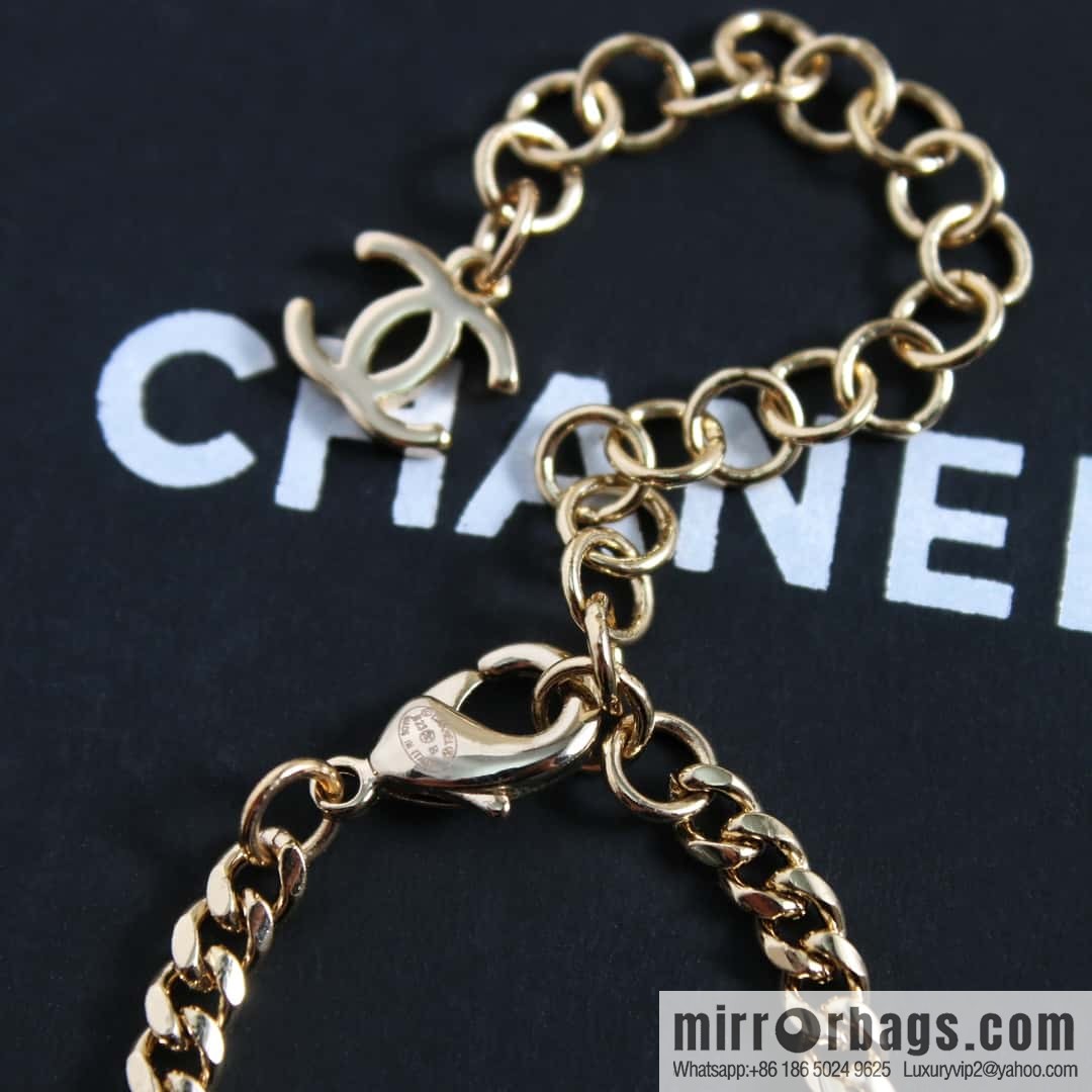 New ☑️ Chanel double c peach heart love necklace