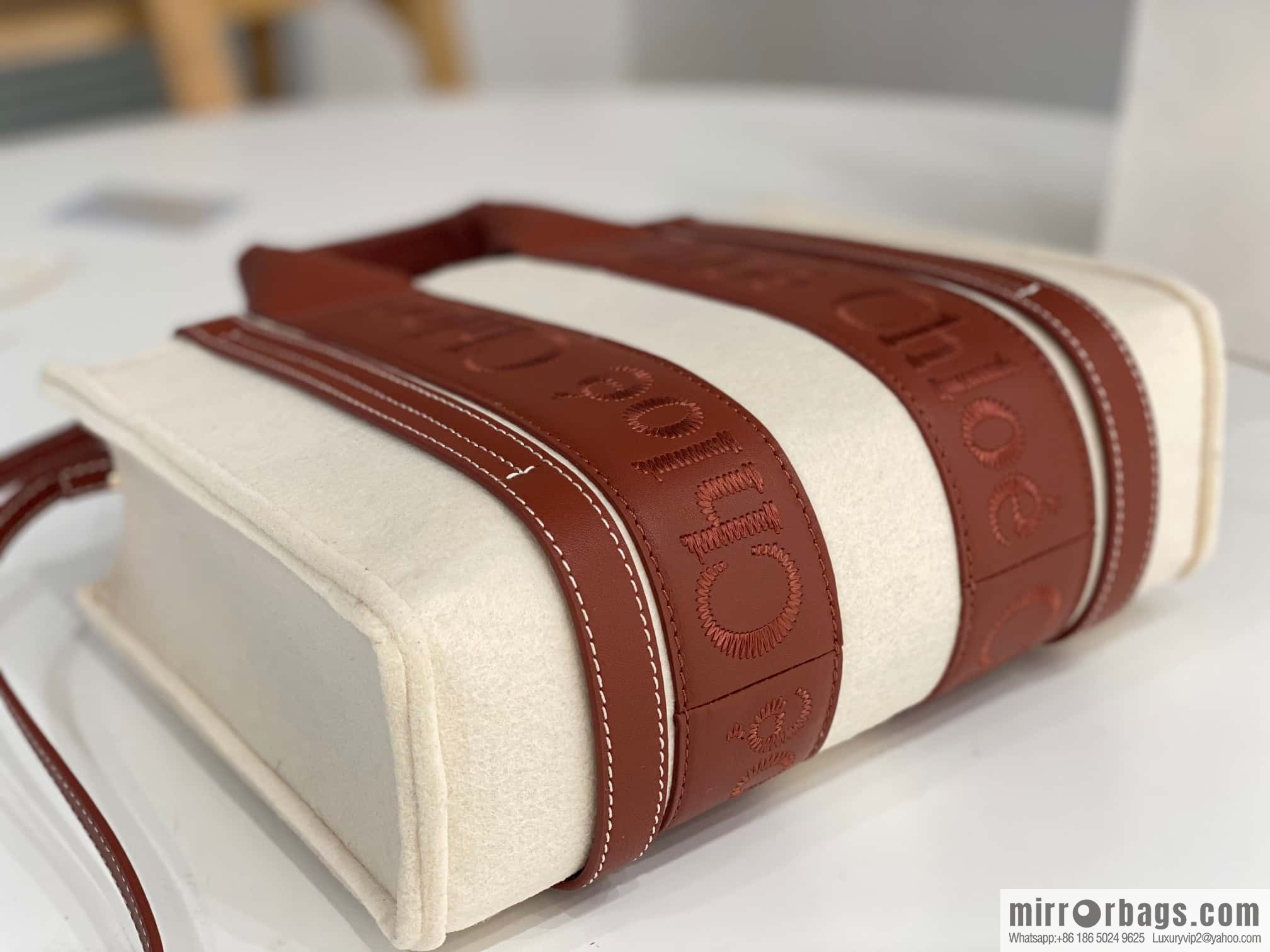 Chloe new felt woody 🐑 with leather, small 26.5CM.