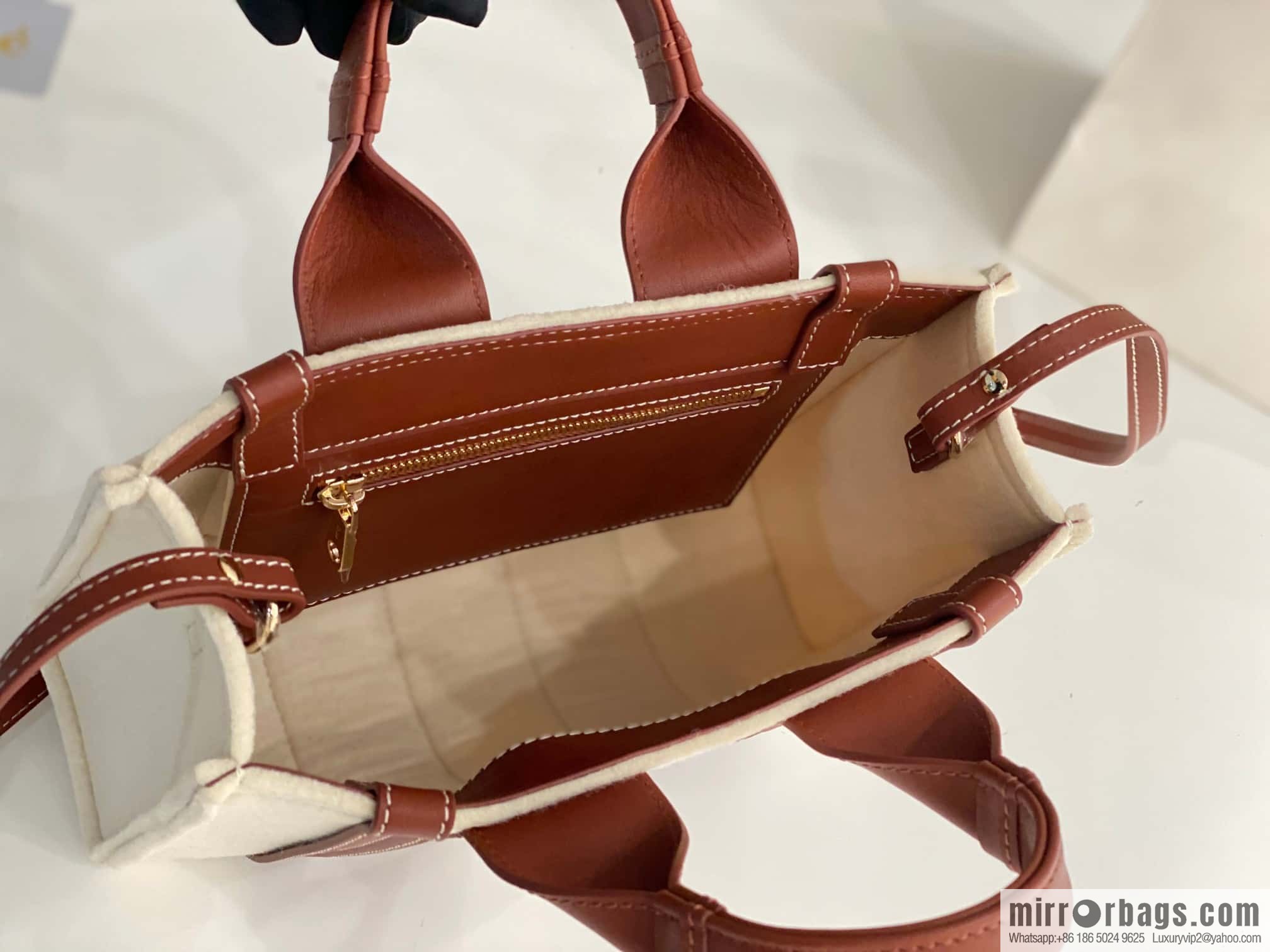 Chloe new felt woody 🐑 with leather, small 26.5CM.