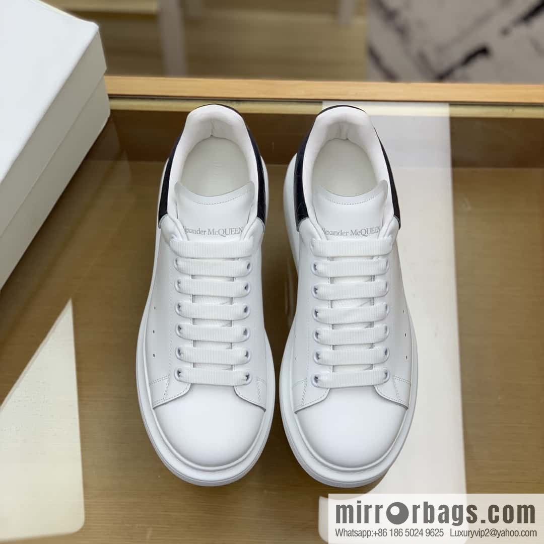 Alexander McQueen gradual change gray alligator tail calfskin sneakers