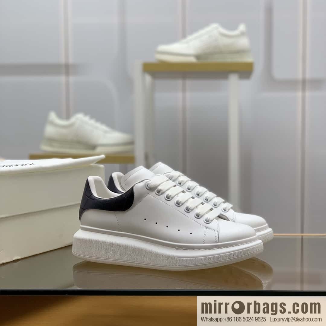 Alexander McQueen gradual change gray alligator tail calfskin sneakers