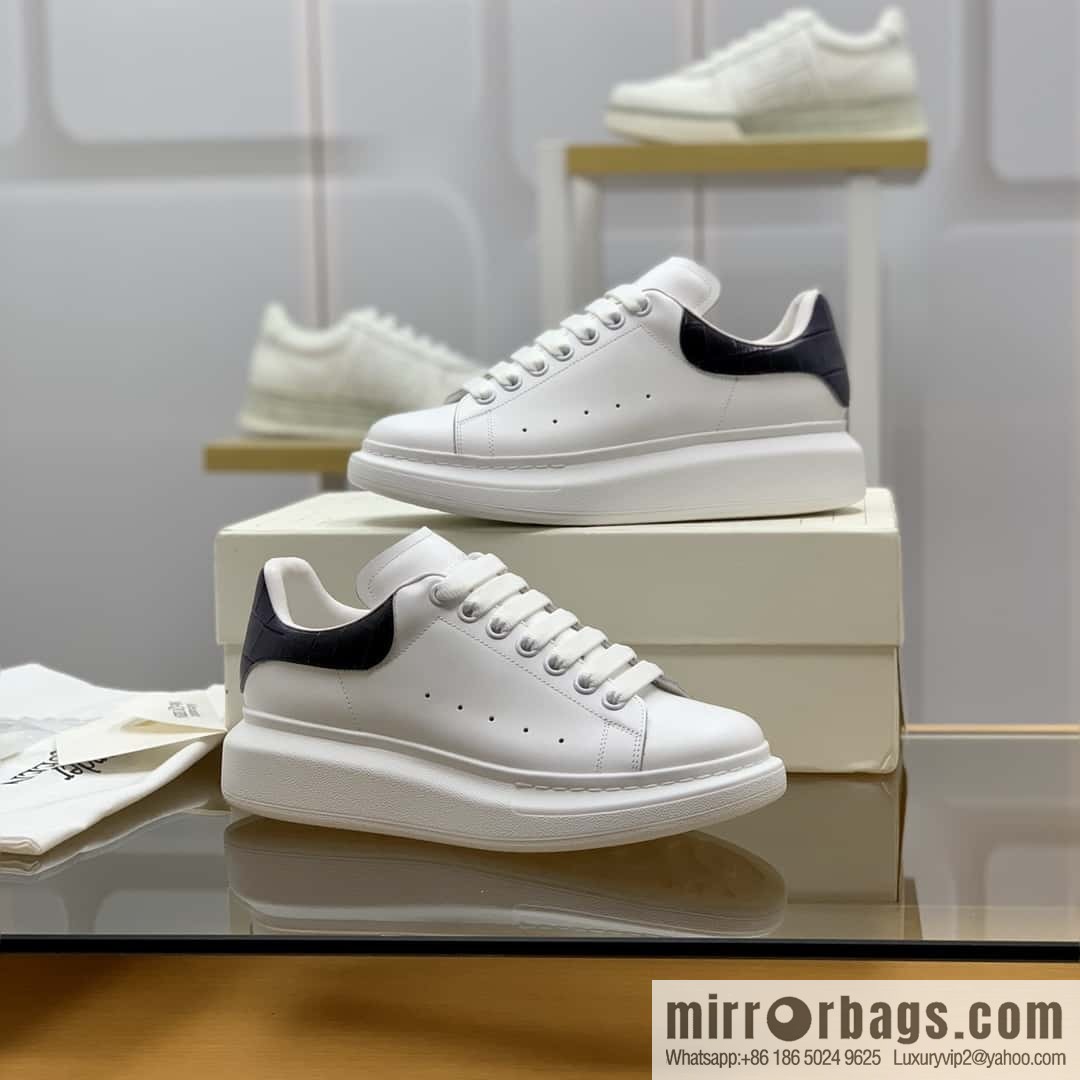 Alexander McQueen gradual change gray alligator tail calfskin sneakers