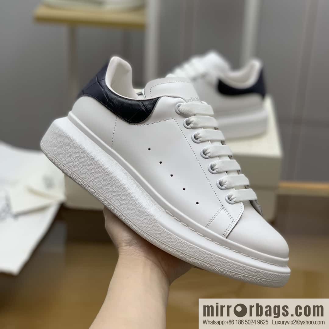 Alexander McQueen gradual change gray alligator tail calfskin sneakers