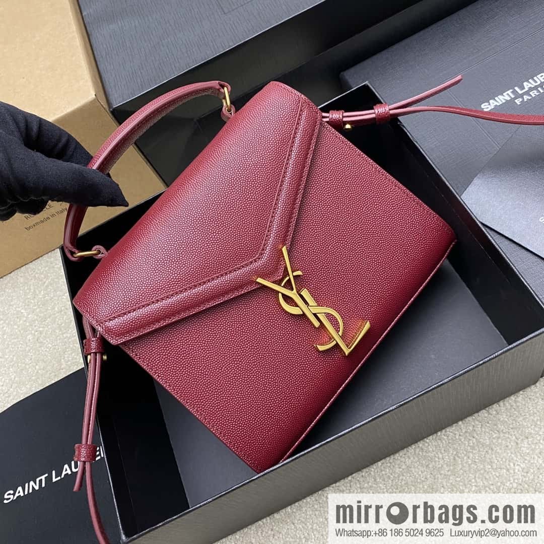 𝑪𝒂𝒔𝒔𝒂𝒏𝒅𝒓𝒂 caviar pattern hand bag burgundy ball pattern/gold buckle Model: 602716