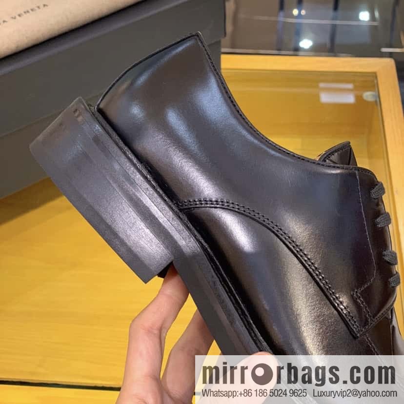 Bottega Veneta Weave Design Men's BV Leather Shoes