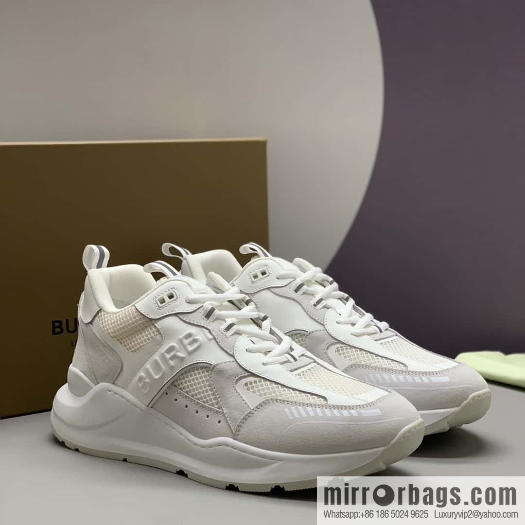 Burberry British style, men's low-top casual sneakers