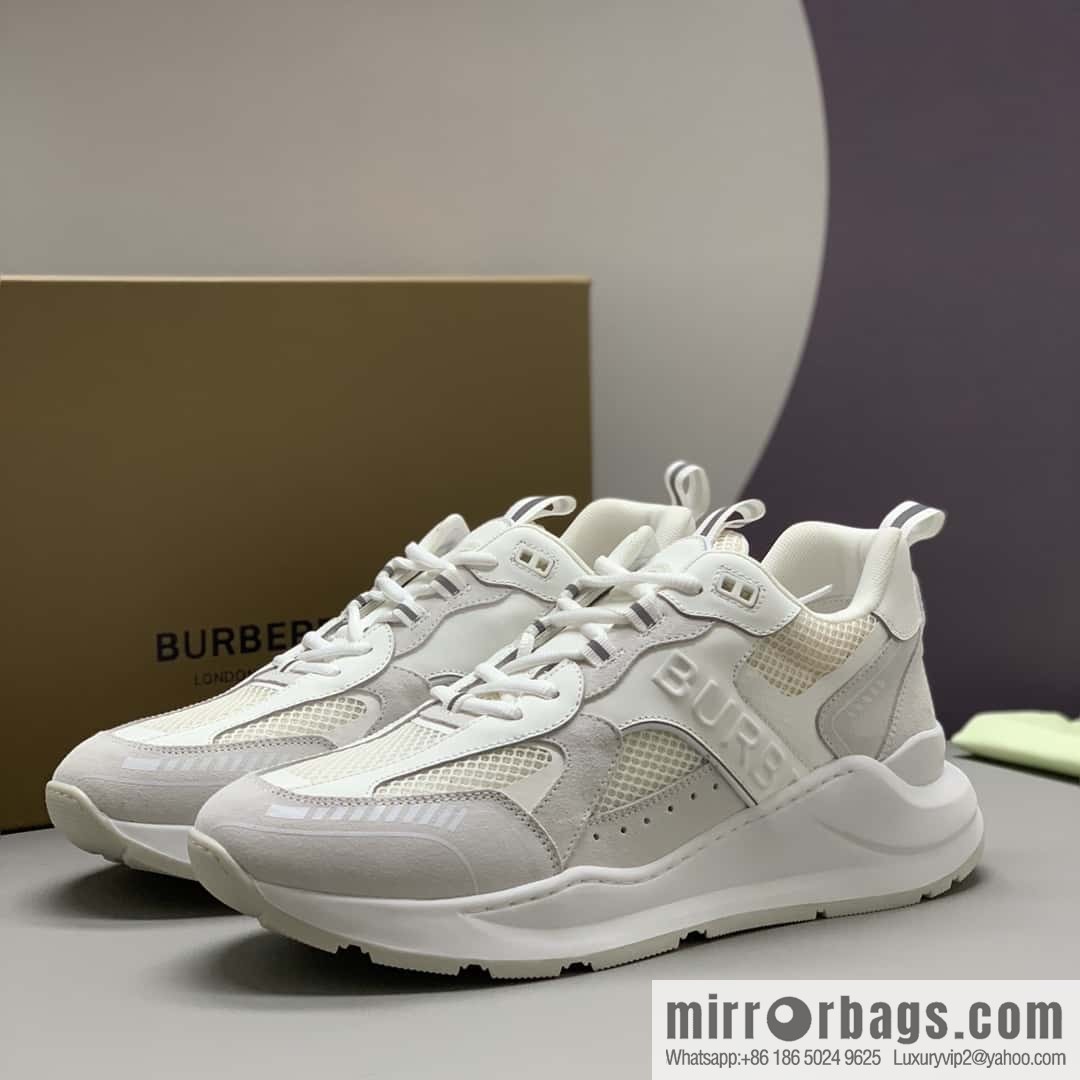 Burberry British style, men's low-top casual sneakers