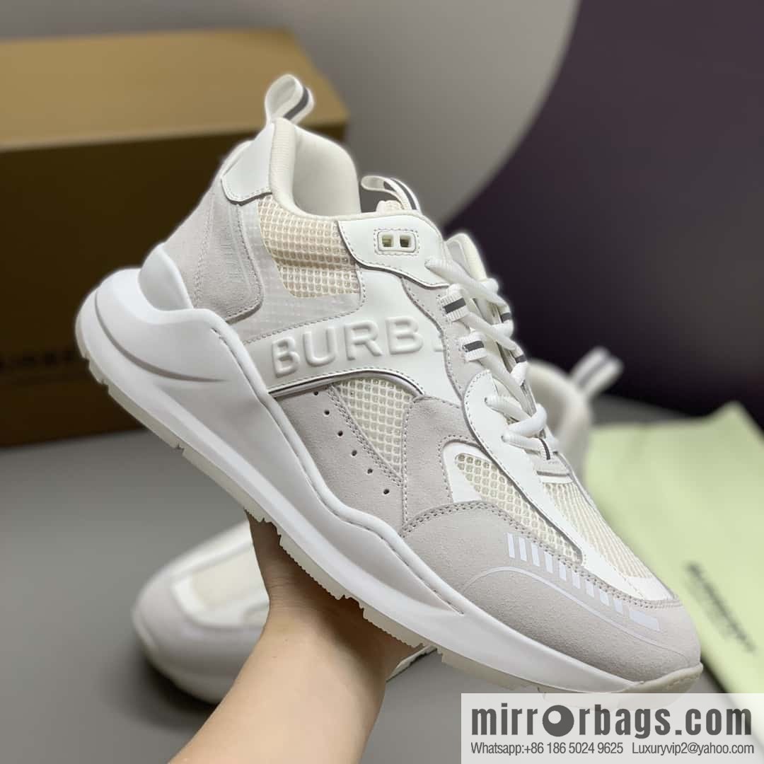 Burberry British style, men's low-top casual sneakers