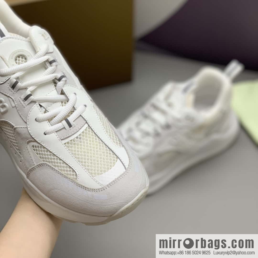Burberry British style, men's low-top casual sneakers