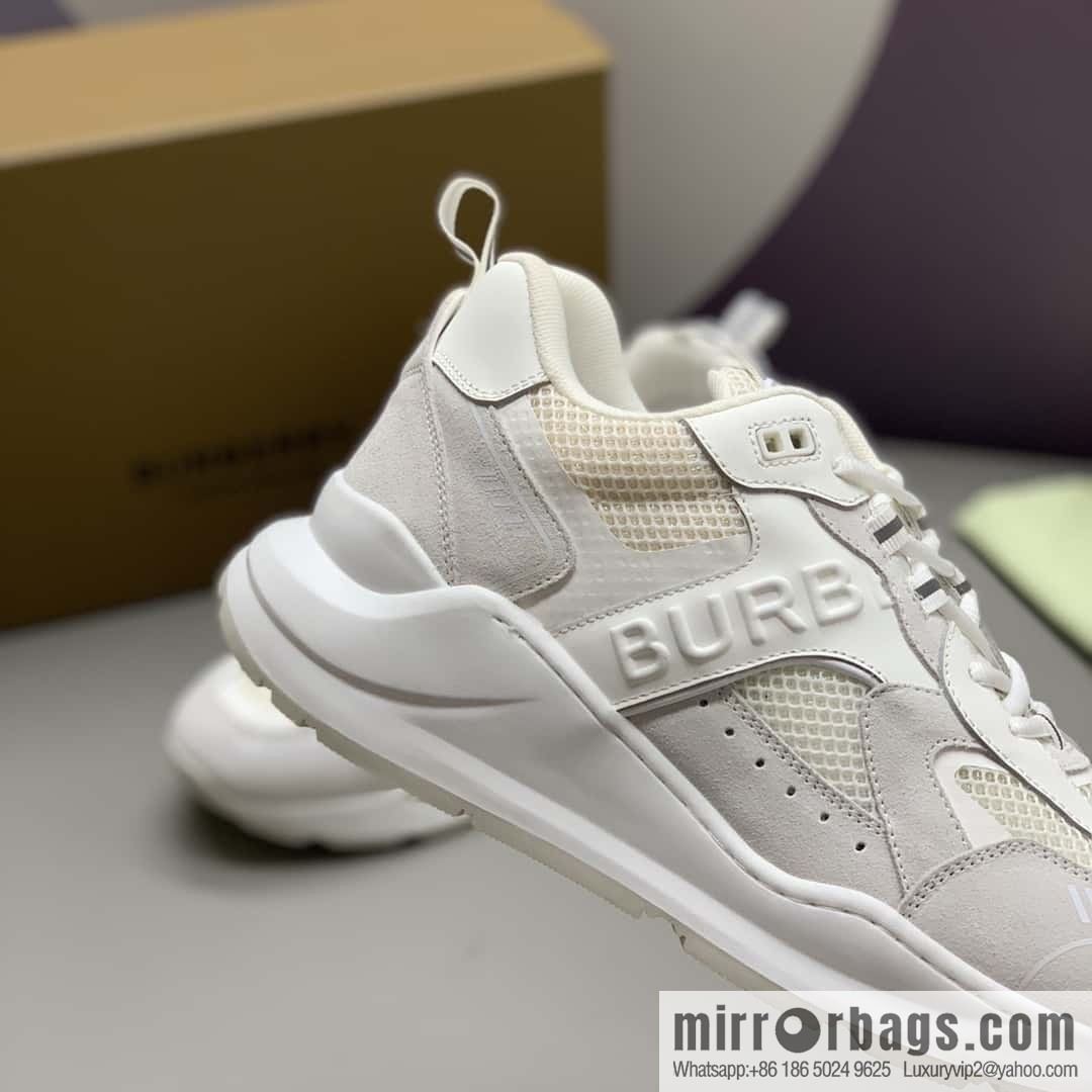 Burberry British style, men's low-top casual sneakers