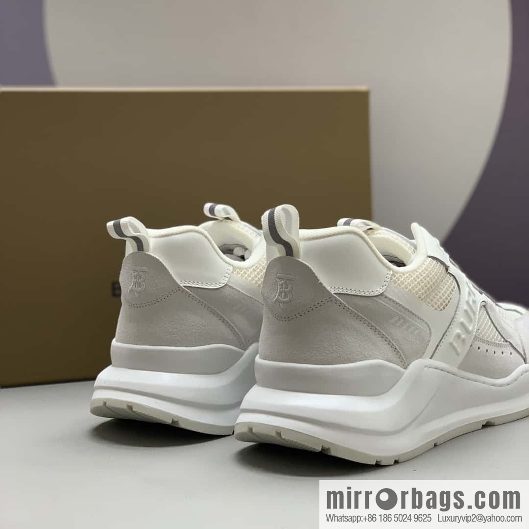 Burberry British style, men's low-top casual sneakers