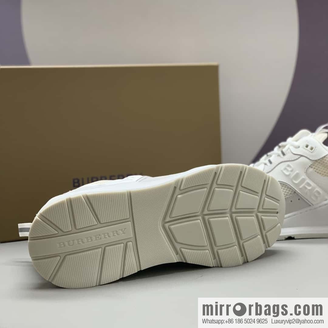 Burberry British style, men's low-top casual sneakers