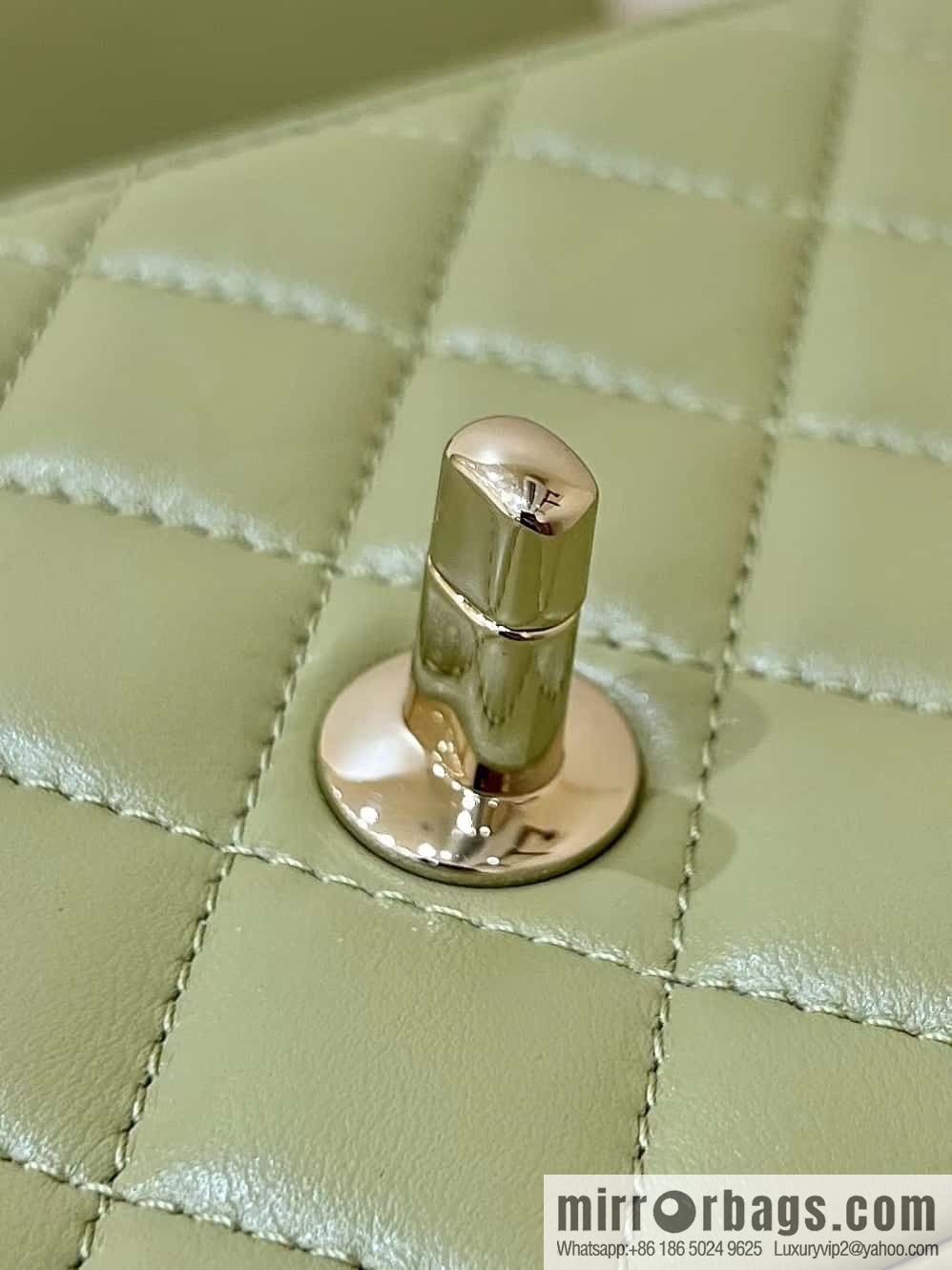 CHANEL classic cf mini handle 20CM AS2431 avocado green