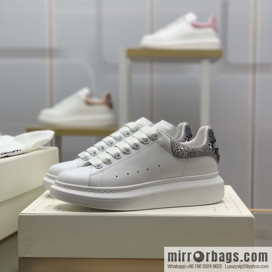 Alexander McQueen Alexander McQueen light gray gradual change drill tail women's sneakers