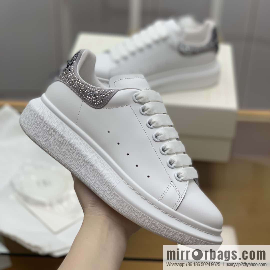 Alexander McQueen Alexander McQueen light gray gradual change drill tail women's sneakers