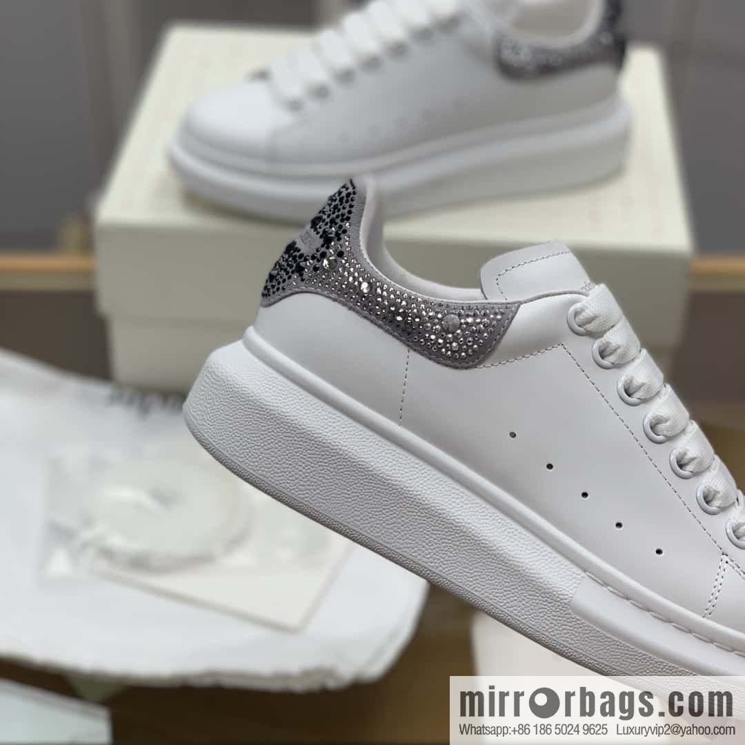 Alexander McQueen Alexander McQueen light gray gradual change drill tail women's sneakers