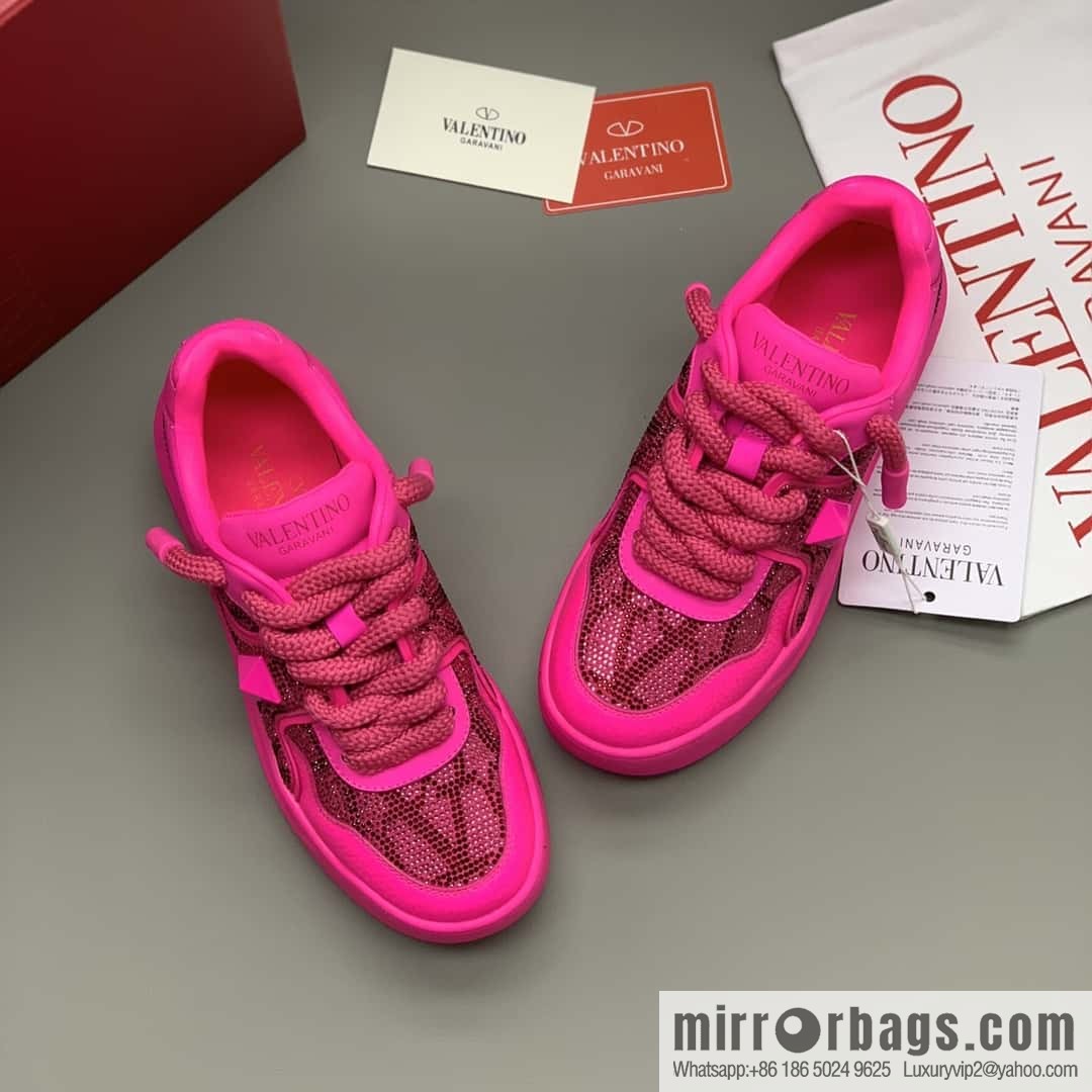 Valentino VLTN screen printed logo, women's low-top casual sneakers