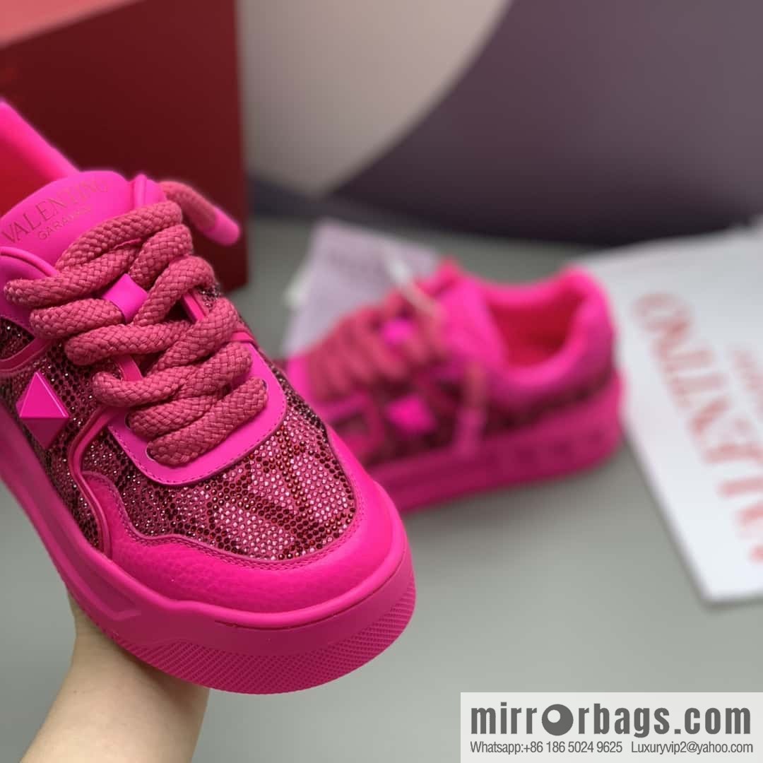 Valentino VLTN screen printed logo, women's low-top casual sneakers