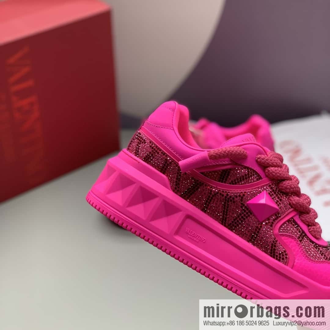 Valentino VLTN screen printed logo, women's low-top casual sneakers