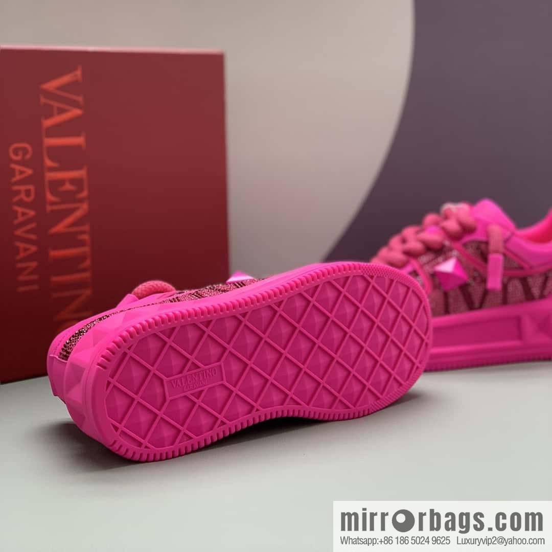 Valentino VLTN screen printed logo, women's low-top casual sneakers