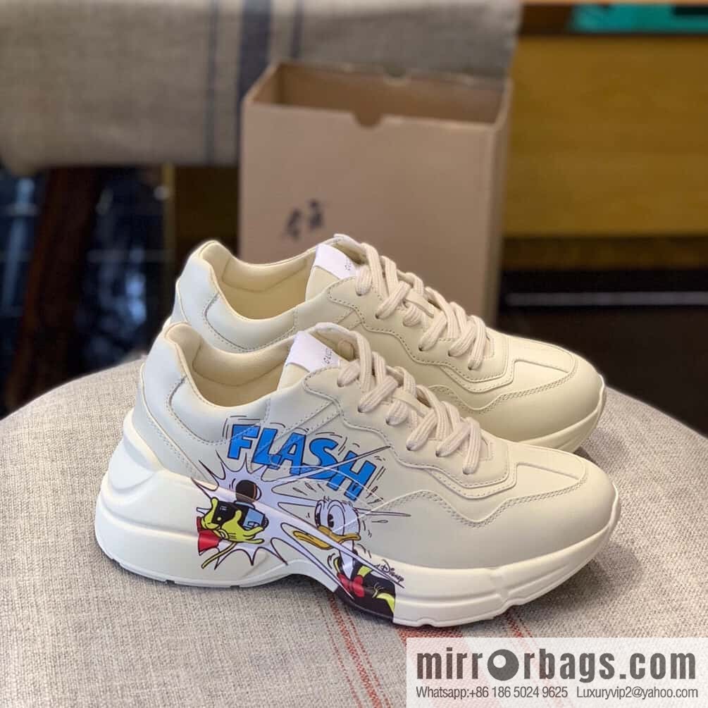 GUCCI Donald Duck printed decoration Unisex new dad shoes
