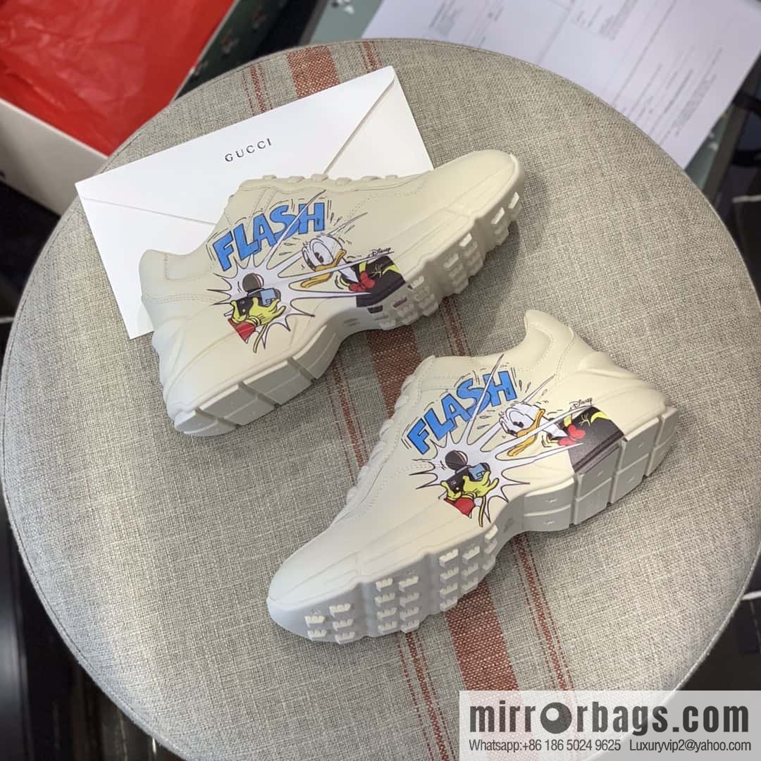 GUCCI Donald Duck printed decoration Unisex new dad shoes