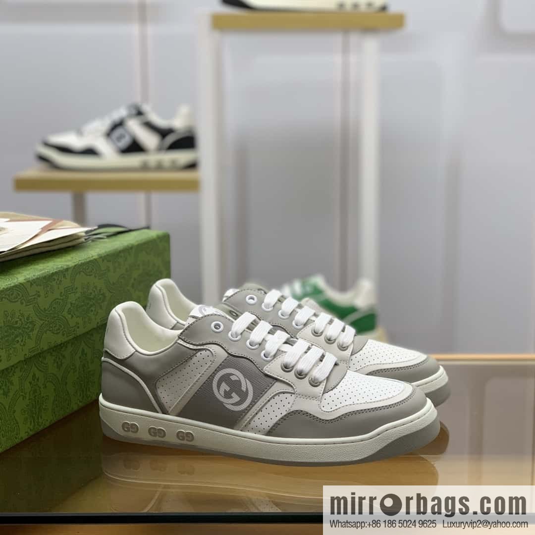 GUCCI Side trim Classic double G design, men's casual shoes