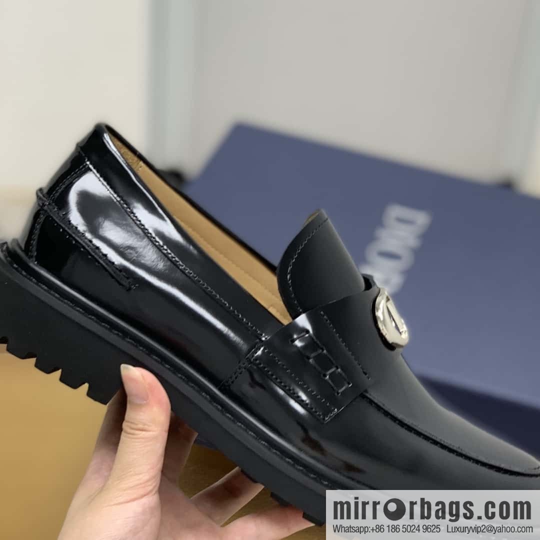 DIOR CD logo, men's loafers