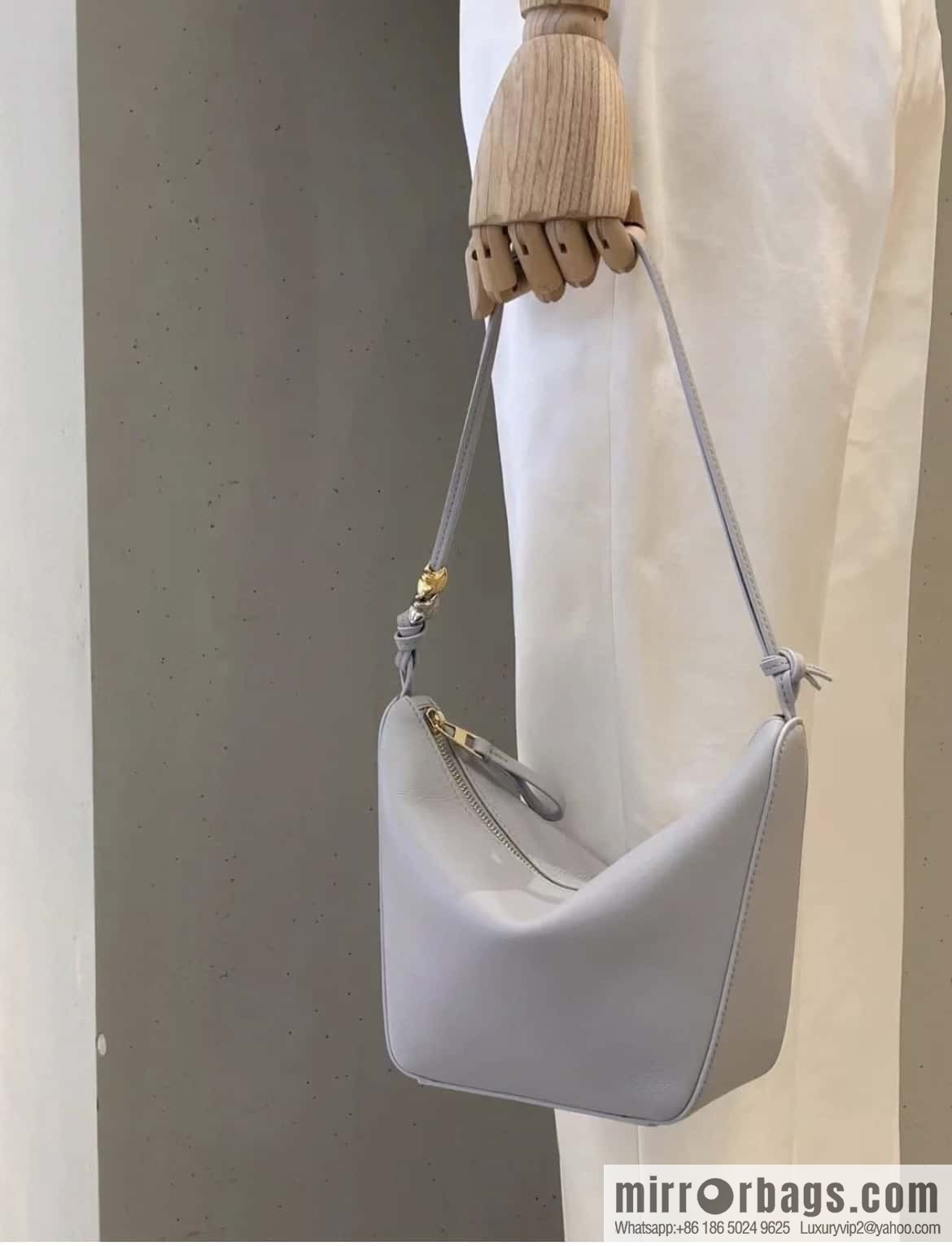 LOEWE new hammock armpit bag 0687 stone gray