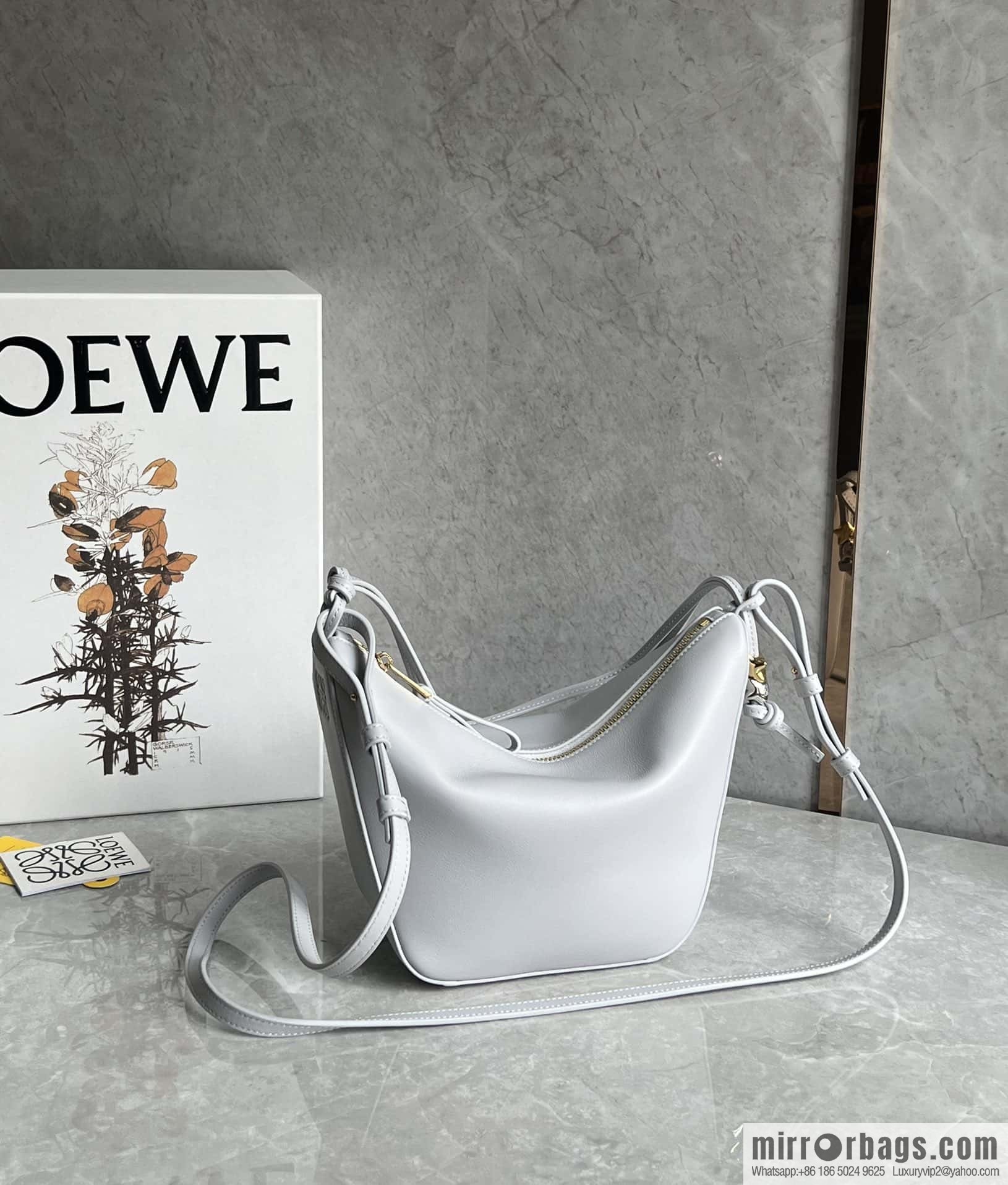 LOEWE new hammock armpit bag 0687 stone gray