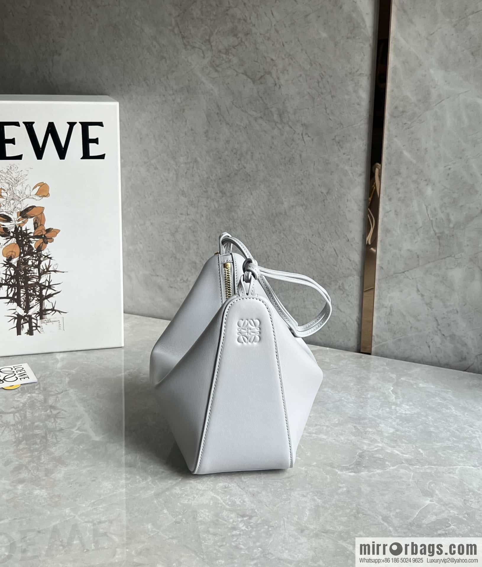 LOEWE new hammock armpit bag 0687 stone gray