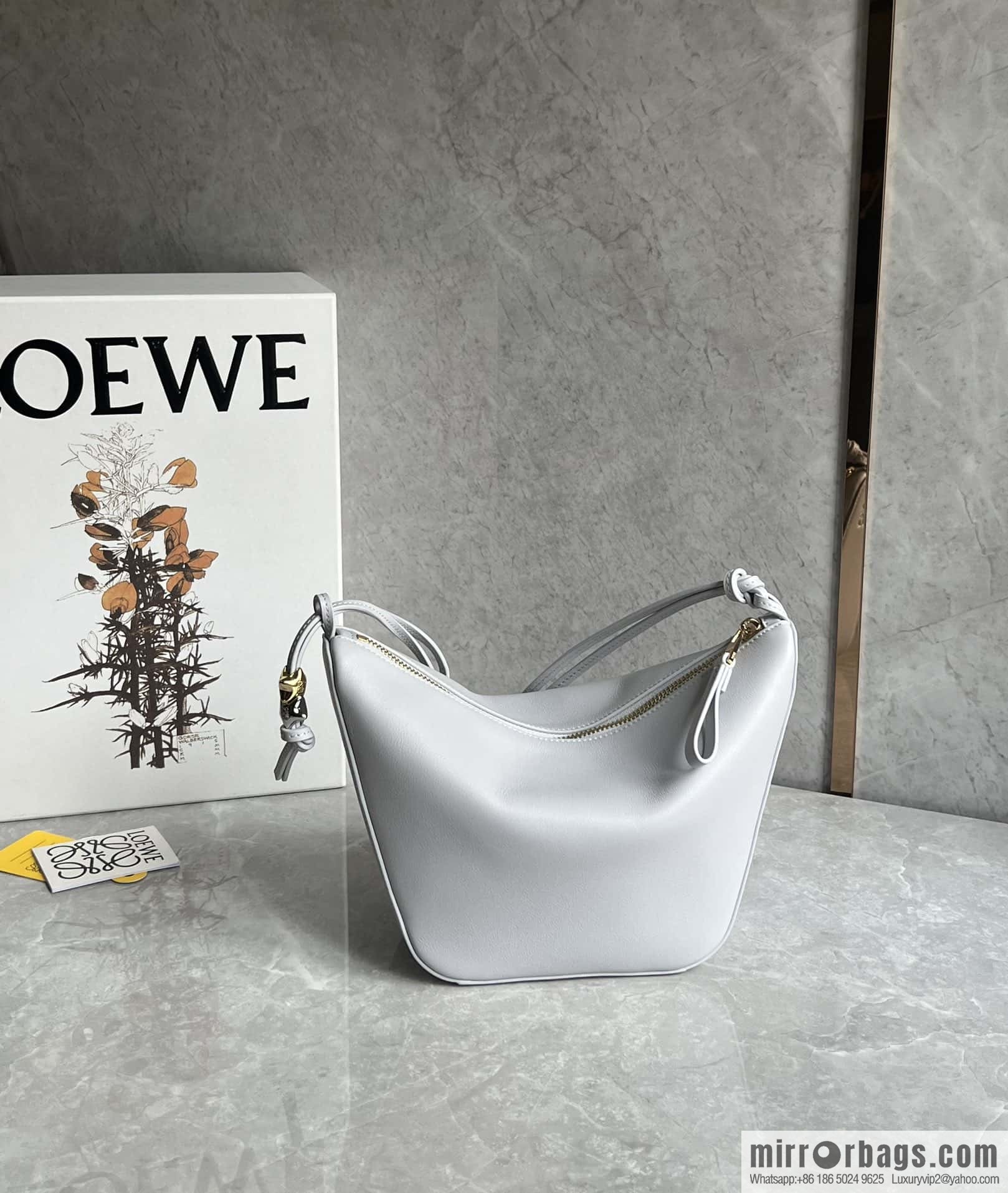 LOEWE new hammock armpit bag 0687 stone gray