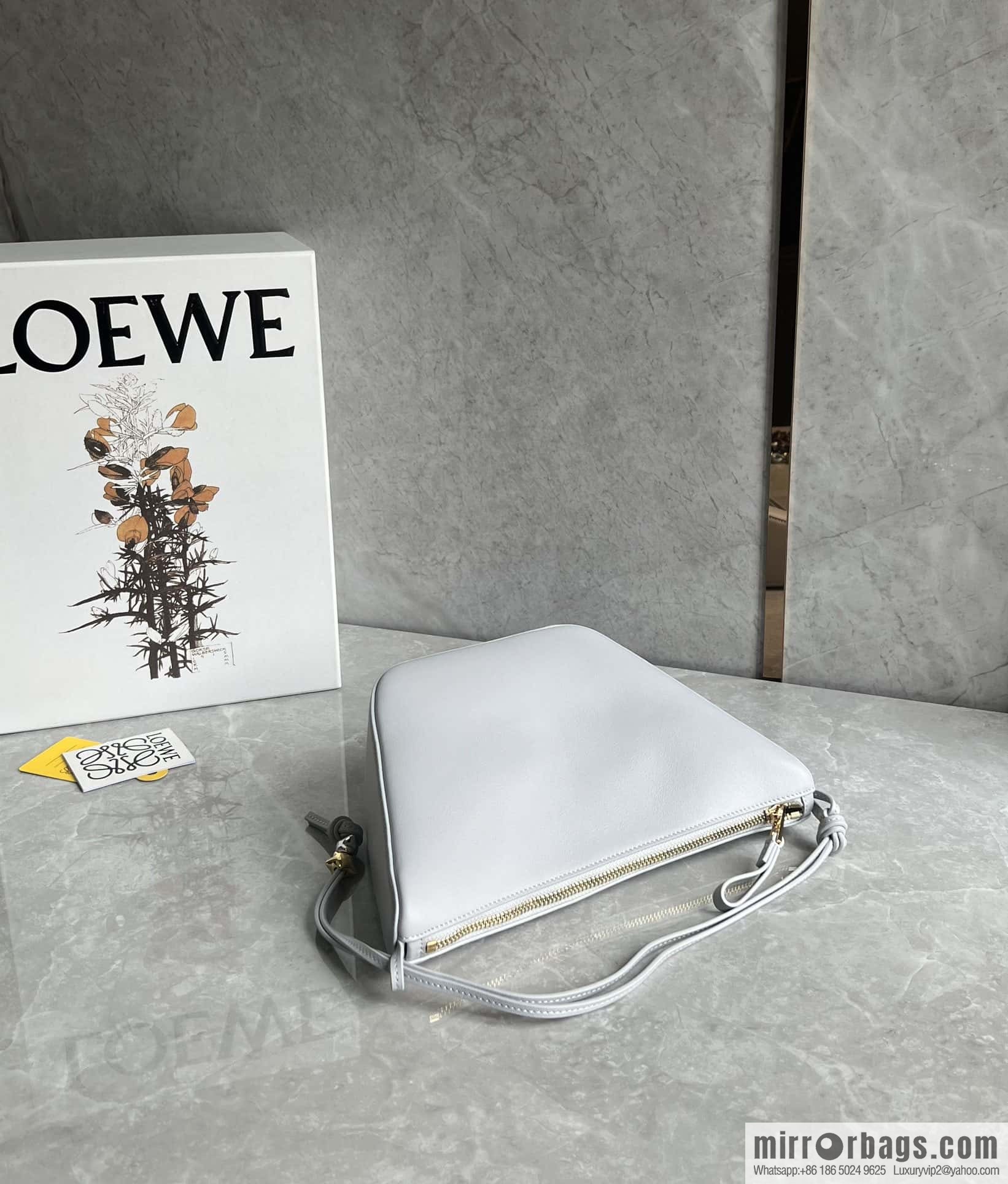 LOEWE new hammock armpit bag 0687 stone gray