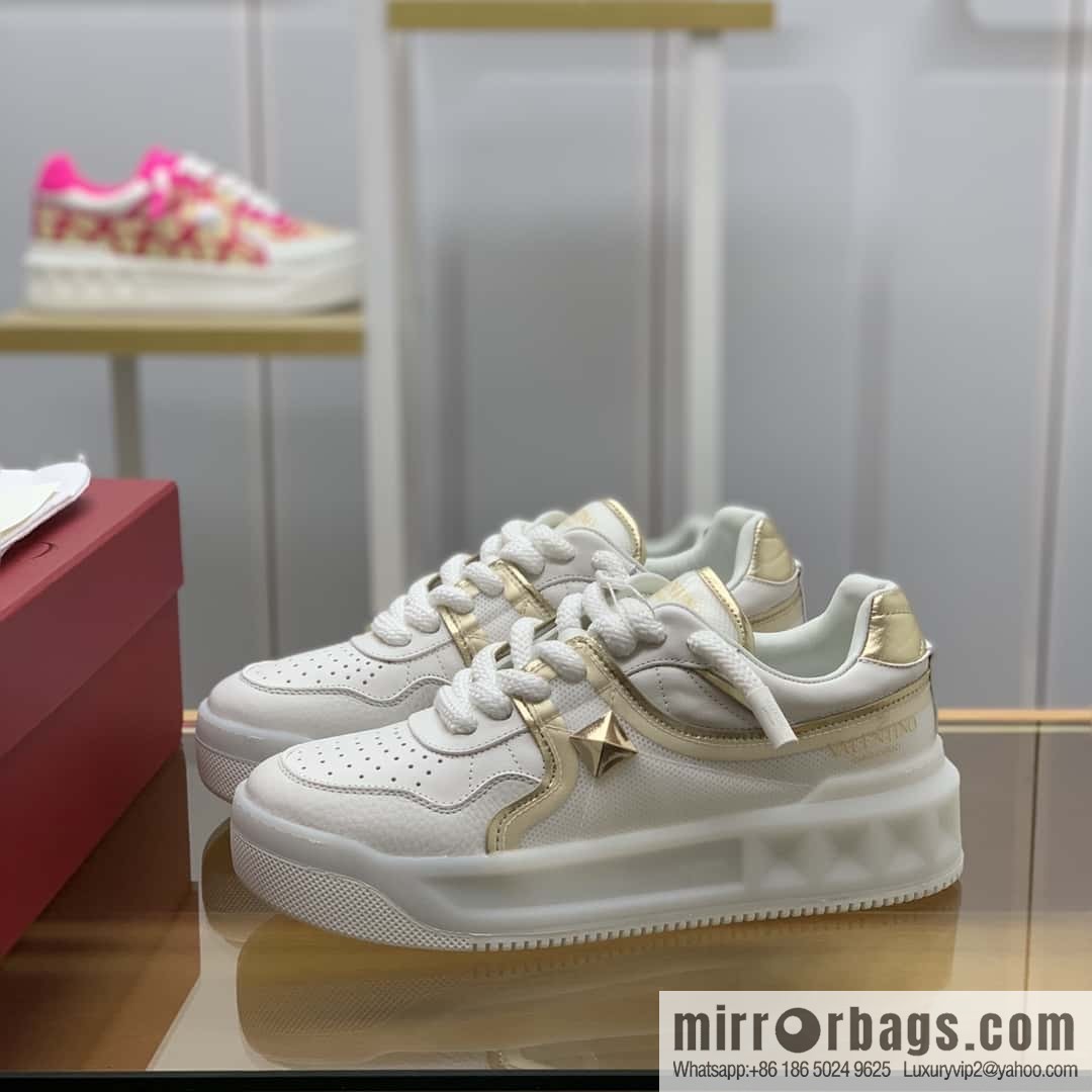 VALENTINO VLTN Screen Printed Logo His & Hers Low Top Sneakers