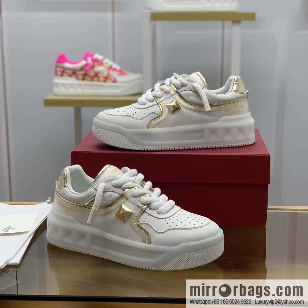 VALENTINO VLTN Screen Printed Logo His & Hers Low Top Sneakers