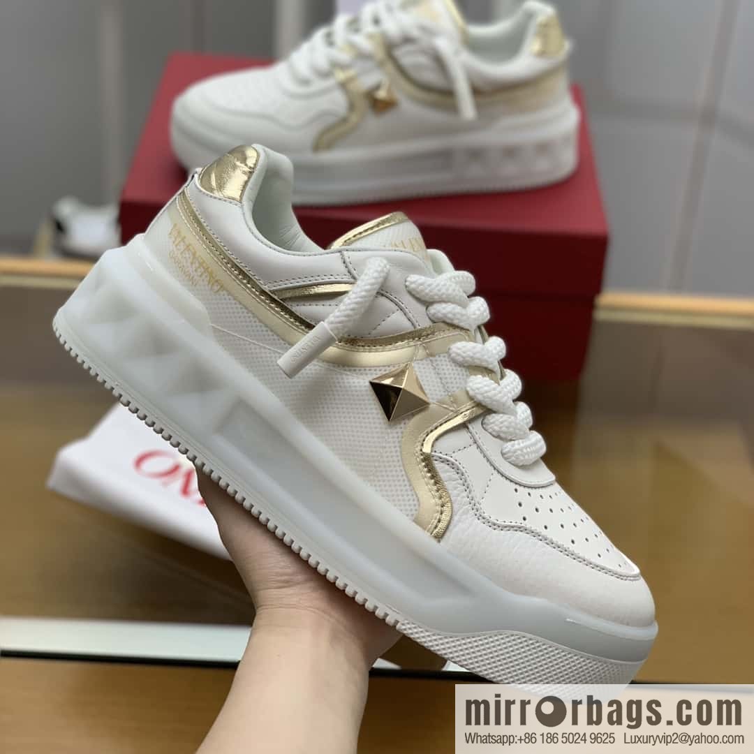VALENTINO VLTN Screen Printed Logo His & Hers Low Top Sneakers