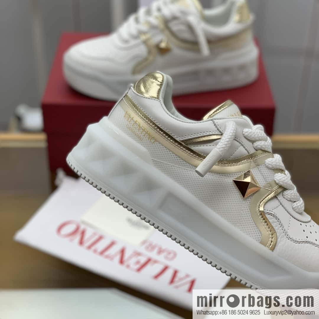 VALENTINO VLTN Screen Printed Logo His & Hers Low Top Sneakers