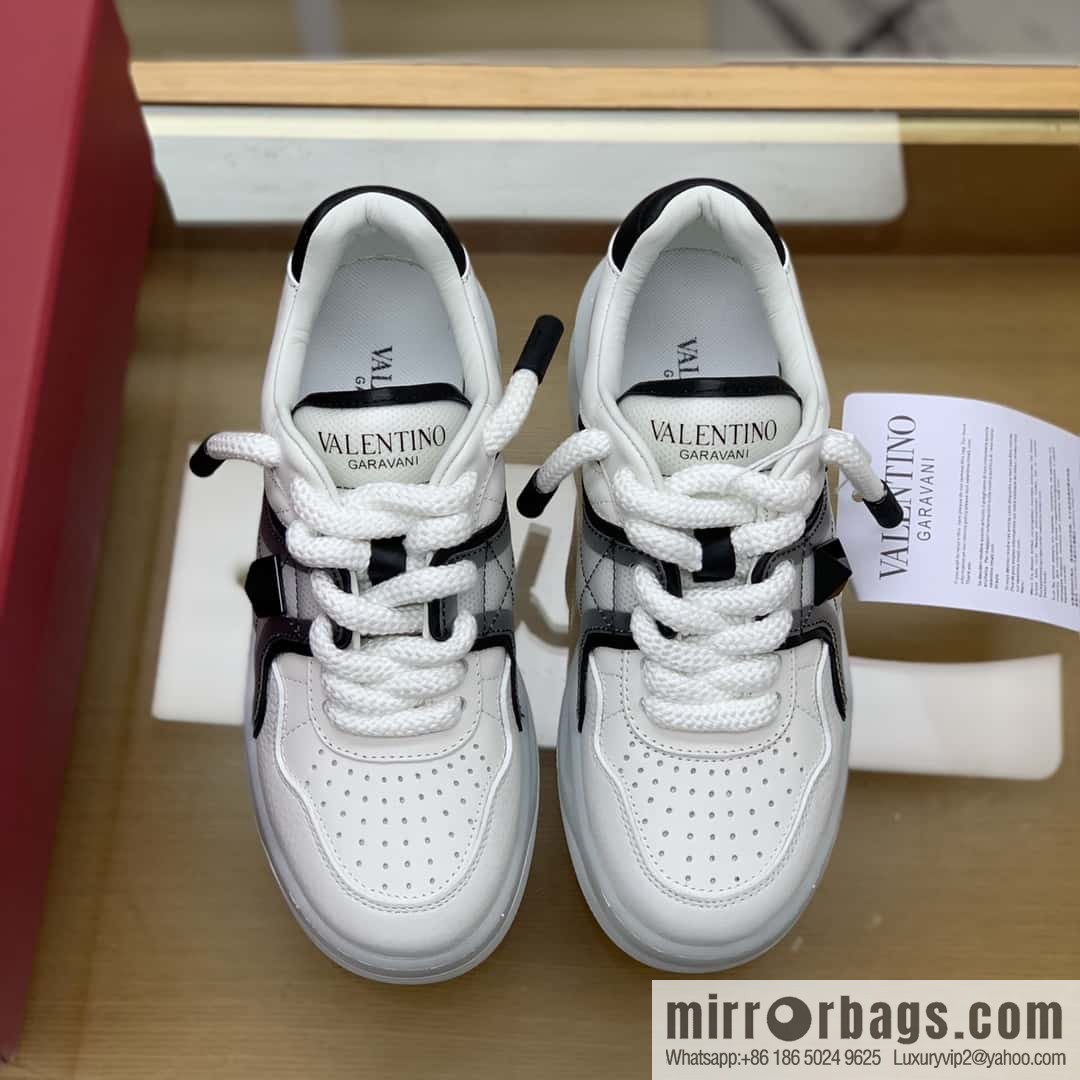 VALENTINO VLTN Screen Printed Logo His & Hers Low Top Sneakers