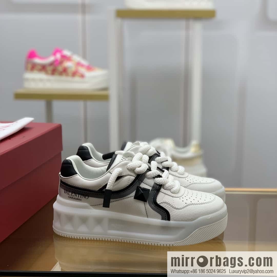 VALENTINO VLTN Screen Printed Logo His & Hers Low Top Sneakers