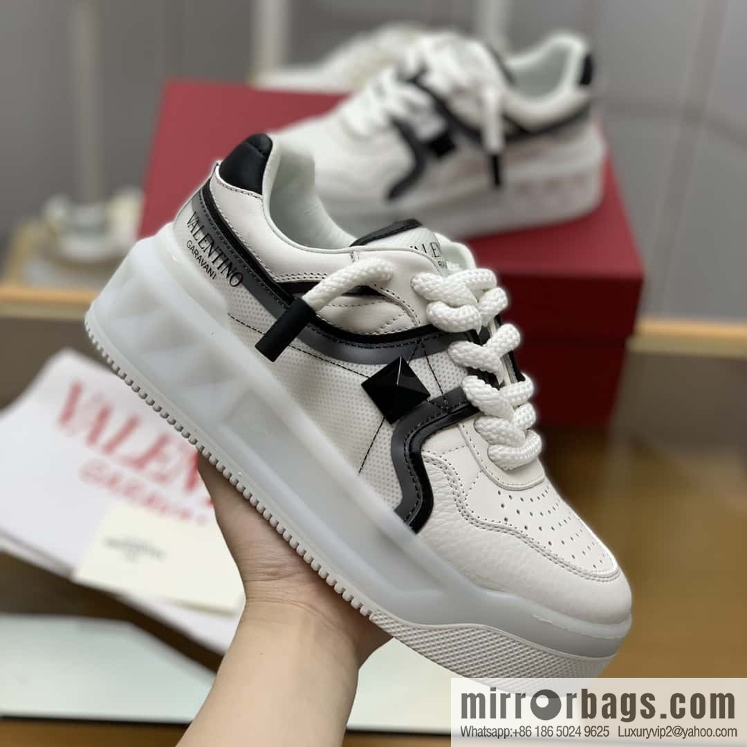 VALENTINO VLTN Screen Printed Logo His & Hers Low Top Sneakers
