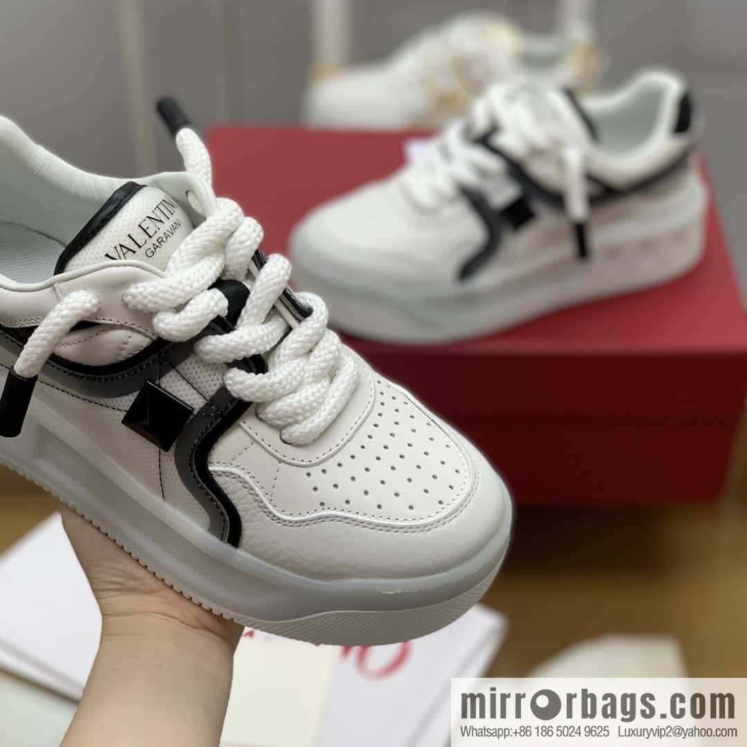 VALENTINO VLTN Screen Printed Logo His & Hers Low Top Sneakers