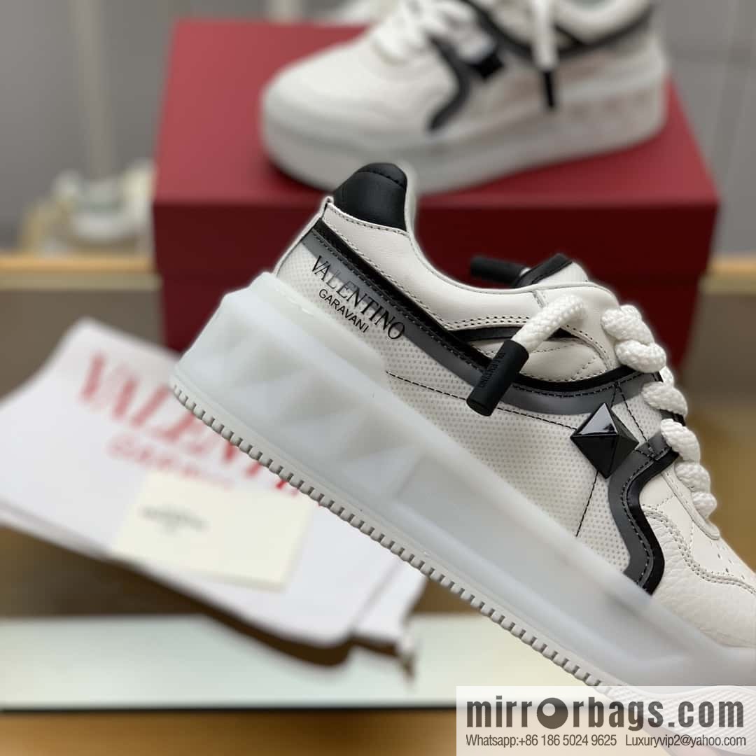 VALENTINO VLTN Screen Printed Logo His & Hers Low Top Sneakers