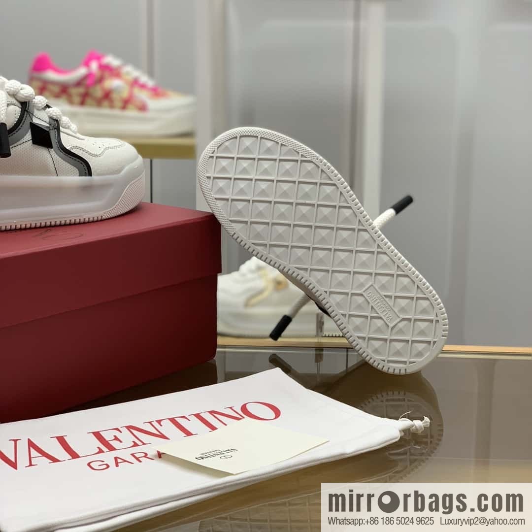 VALENTINO VLTN Screen Printed Logo His & Hers Low Top Sneakers