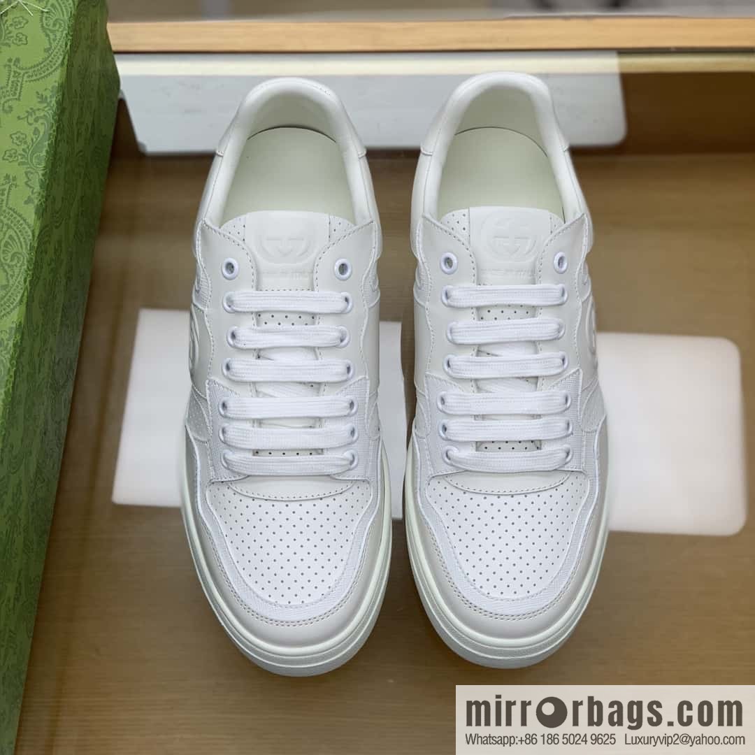 GUCCI side decoration classic double G men's casual shoes