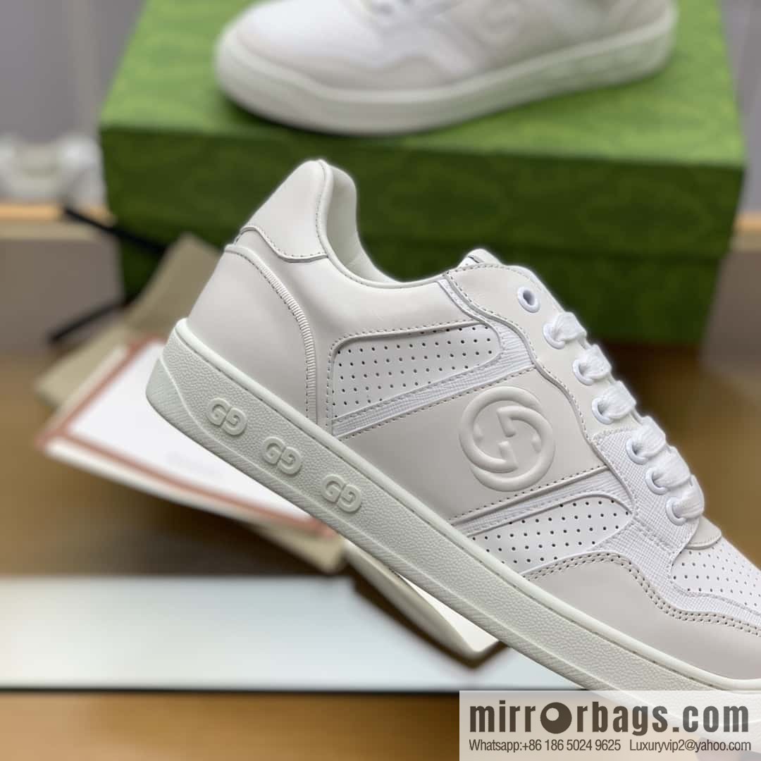 GUCCI side decoration classic double G men's casual shoes